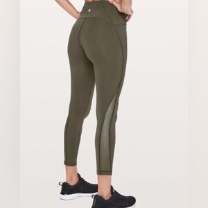 Lululemon Train Time 7/8 Pant 25 ‘ Dark Olive